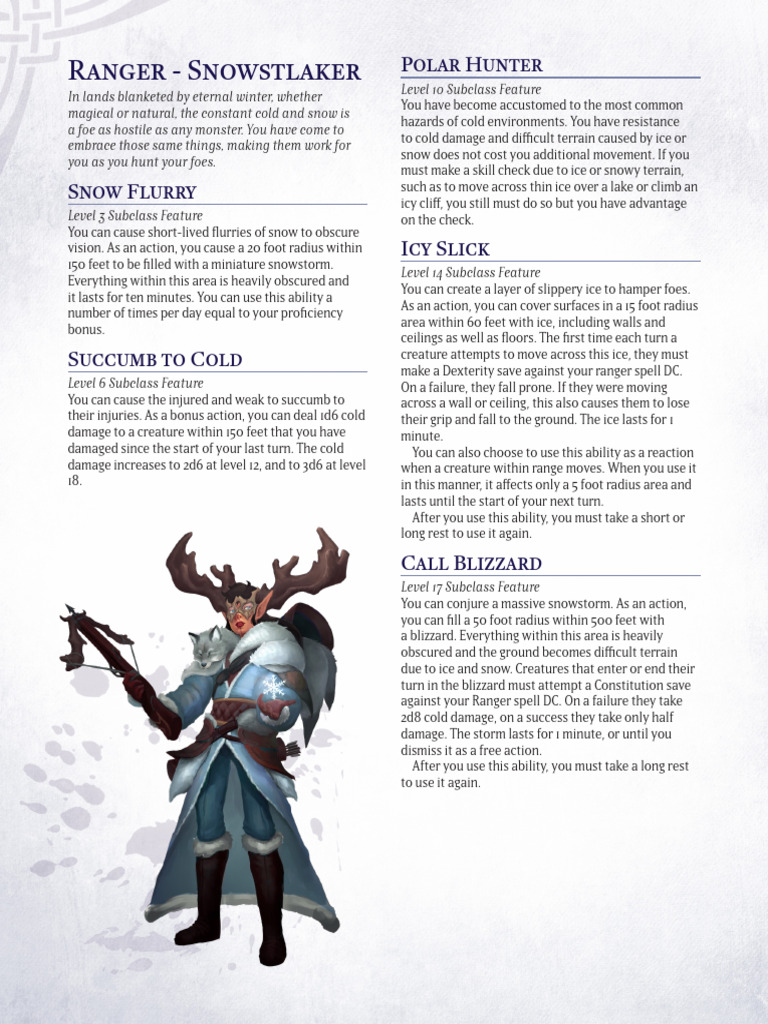 Ranger+-+Snowstalker_Ver1.0 | PDF | License | Derivative Work