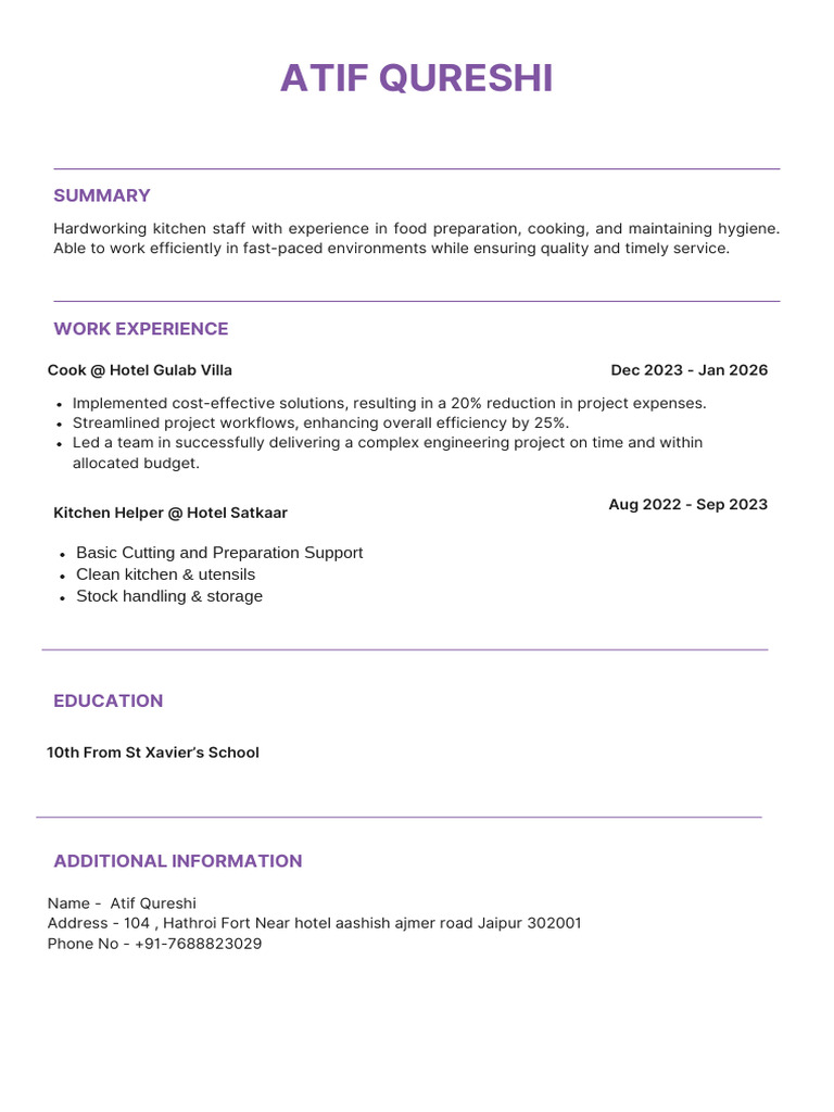 Atif CV | PDF