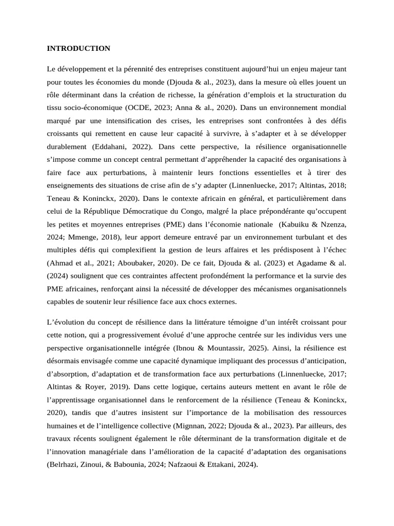 Introduction Prosper 2 | PDF | Résilience (psychologie) | Environnement ...
