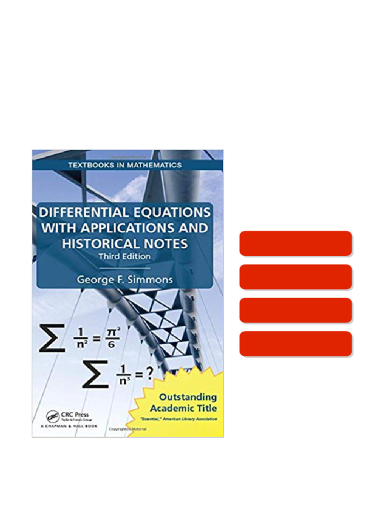Differential Equations with Applications and Historical Notes 3rd Edition sample | PDF ...