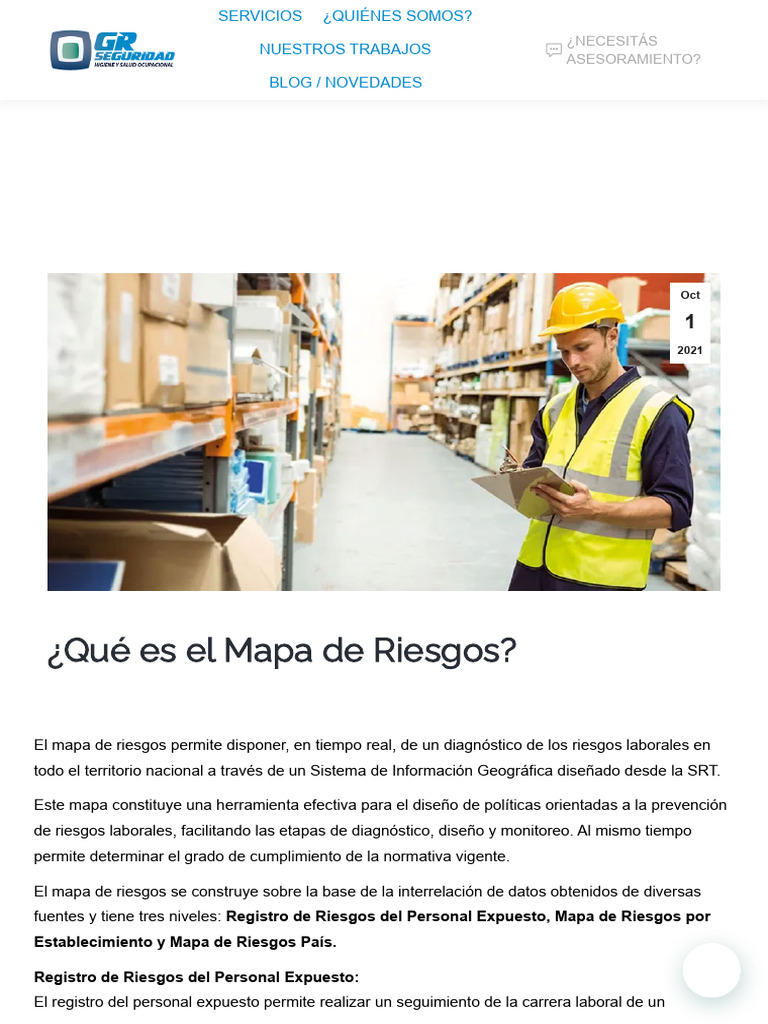 Qué Es El Mapa de Riesgos | PDF | Seguridad y salud ocupacional | Mapa