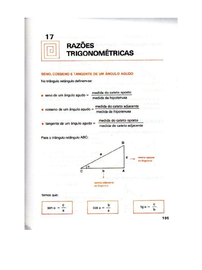 razões Trigonométricas | PDF