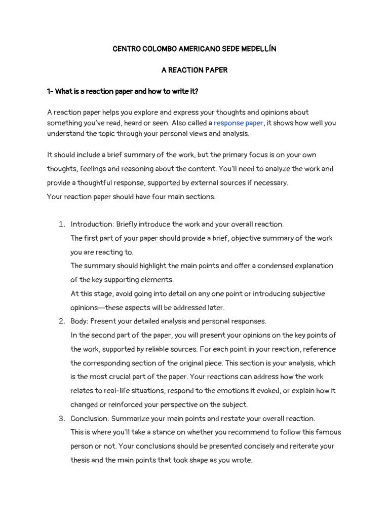 Reaction paper What is it_ | PDF | Thought | Psychology