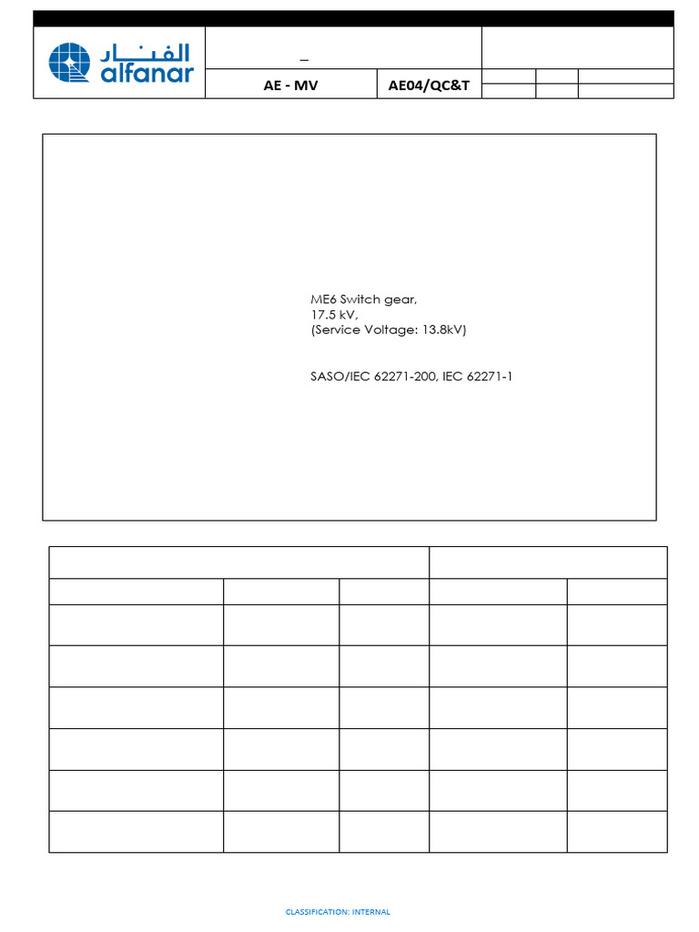 Factory Acceptance Test Report (FAT) - SMRMU 17.5 KV | PDF | Relay ...