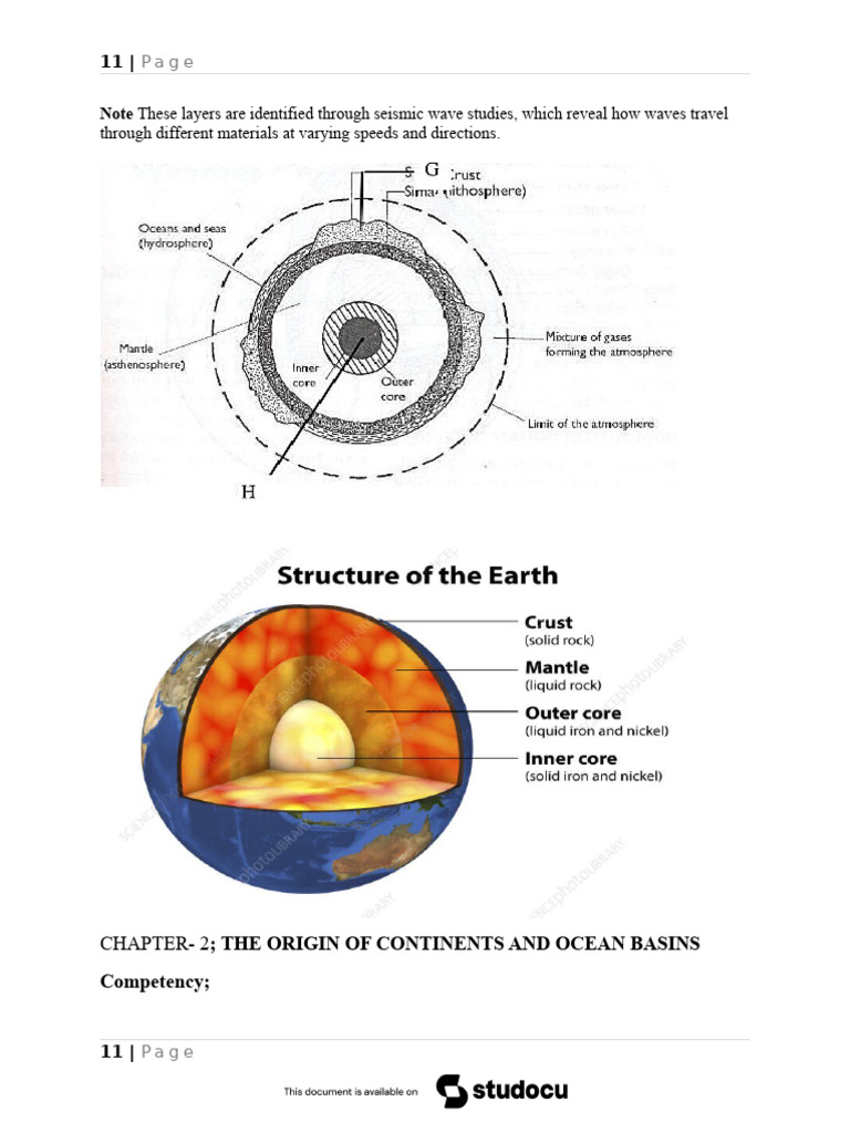 Origin of Ocean Basins and Continents | PDF | Plate Tectonics | Volcano