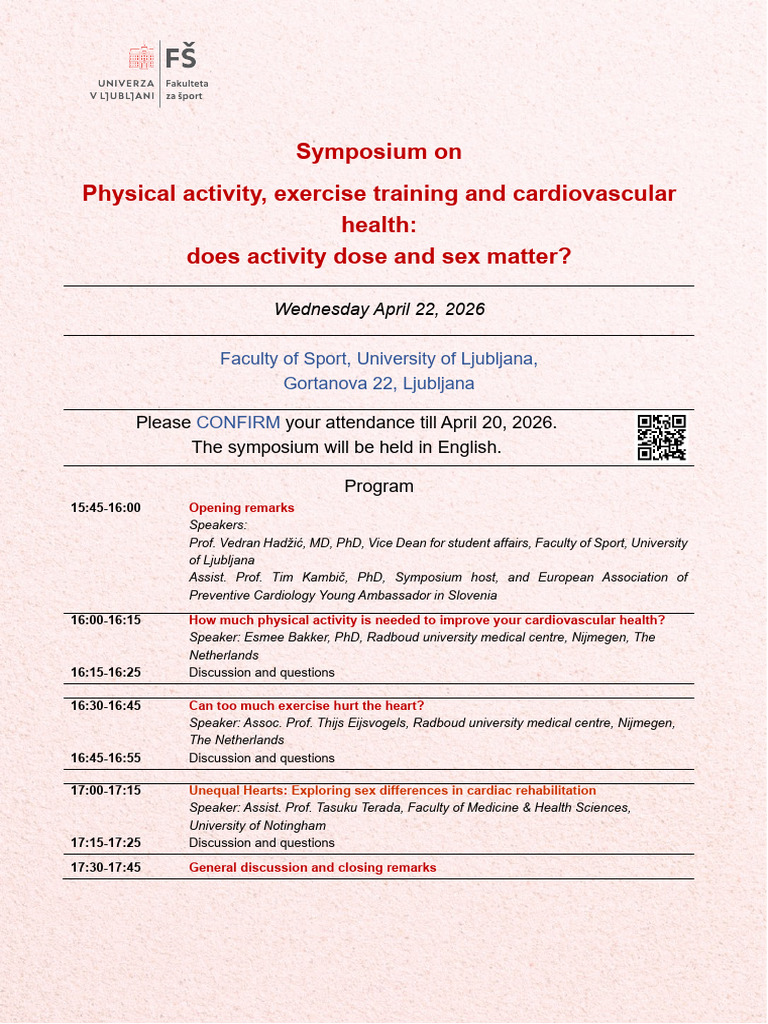 Invitation and Program Symposium | PDF | Cardiology | Heart