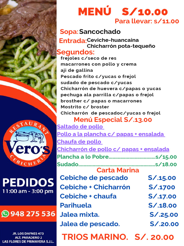 Veros Menú | PDF