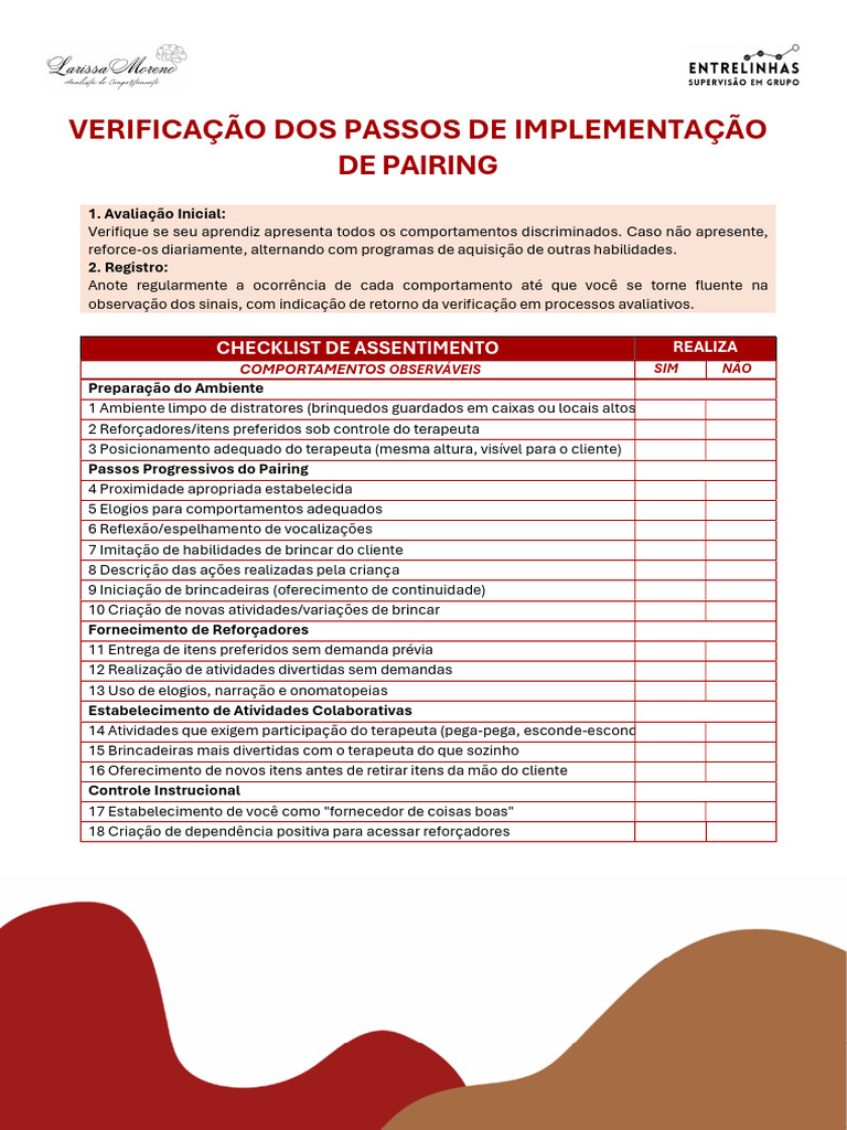 Pairing Checklist | PDF