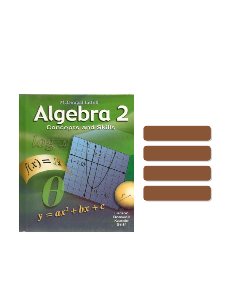 Algebra 2 Concepts and Skills 1st Edition by Ron Larson, Laurie Boswell ...