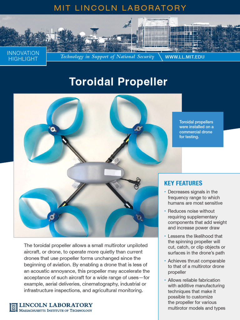 TTO Technology Highlight 41 Toroidal Propeller 2025 | PDF | Unmanned ...