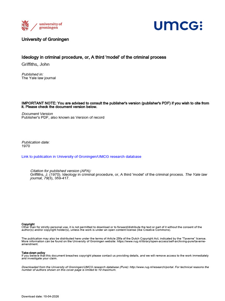 Griffiths(1970)FamilyModel–Problem ...