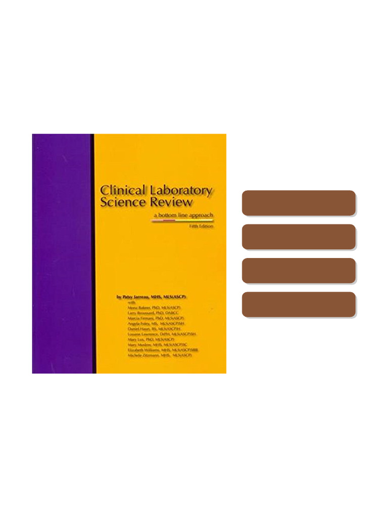 Clinical Laboratory Science Review A Bottom Line Approach 5th Edition ...