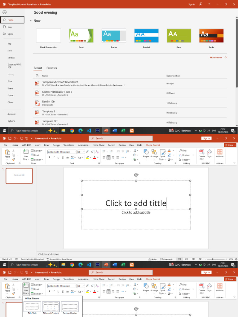 Tampilan Microsoft PowerPoint | PDF
