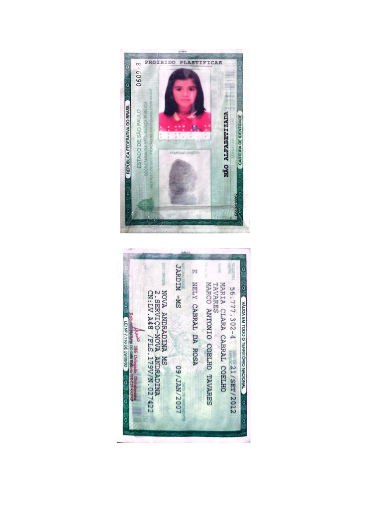 cpf e rg | PDF