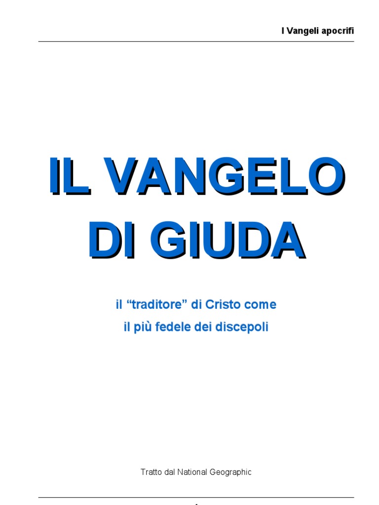 Vangelo Di.giuda Spiegazioni PDF