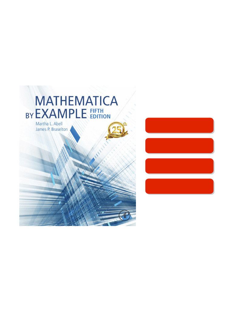 Mathematica by Example 5th Edition Martha L. Abell James P. Braselton ...