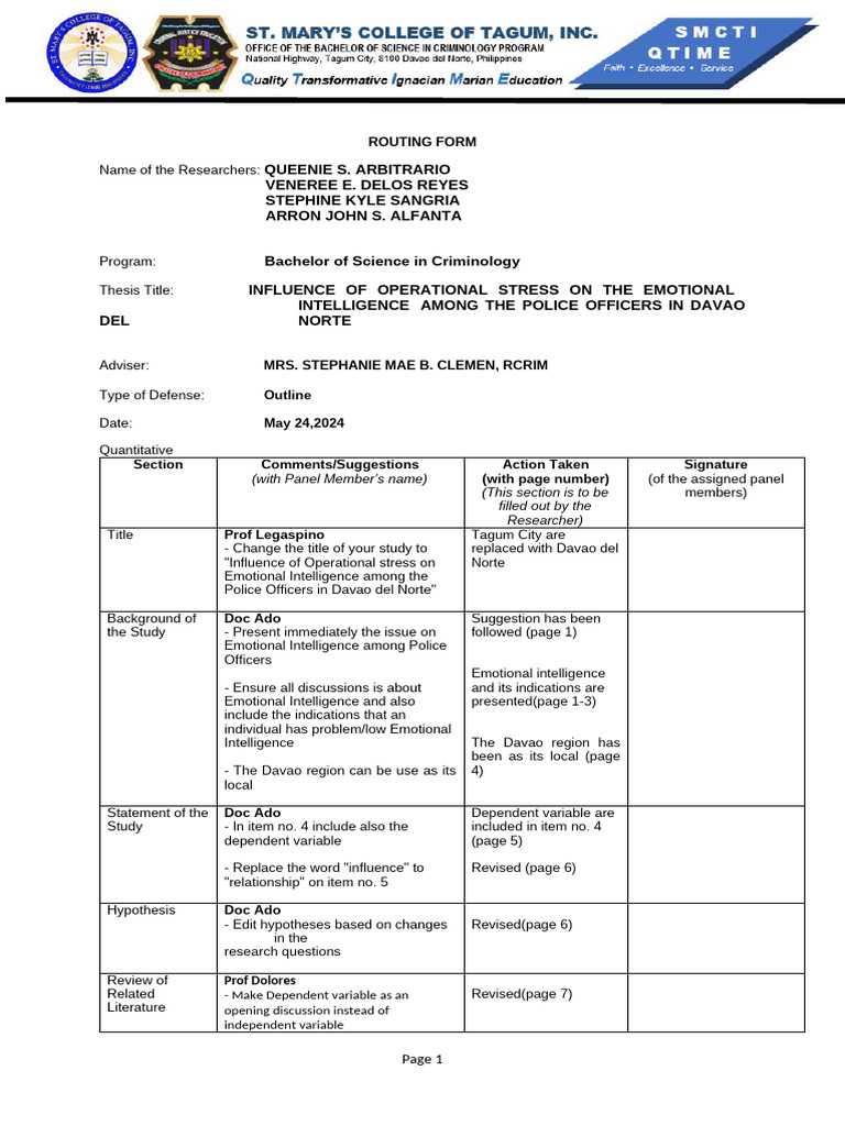 Routing Form | PDF | Likert Scale | Science