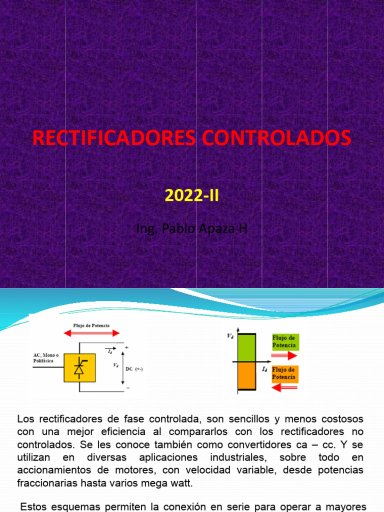 Rectificadores Controlados | PDF | Rectificador | Corriente eléctrica