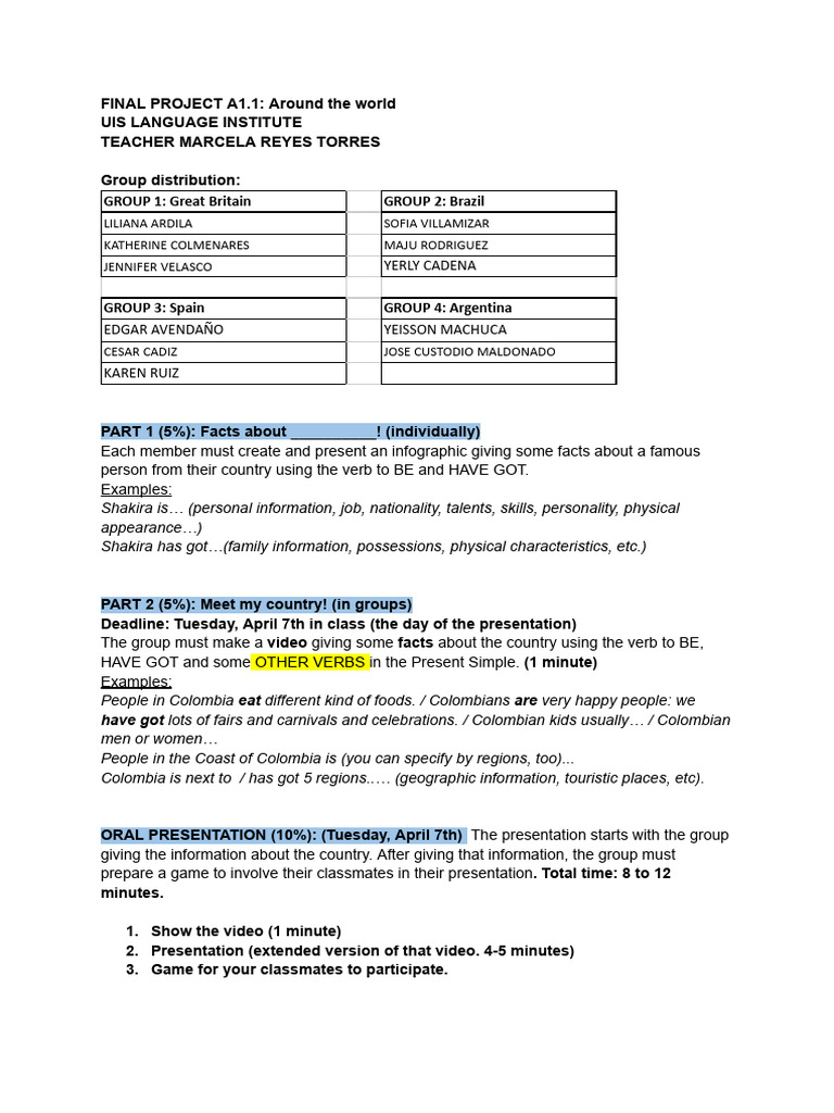 Final Project Guidelines a1.1 | PDF