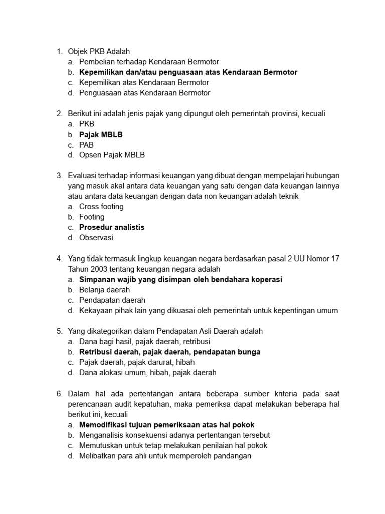 Soal Pre Test PAD(1) | PDF