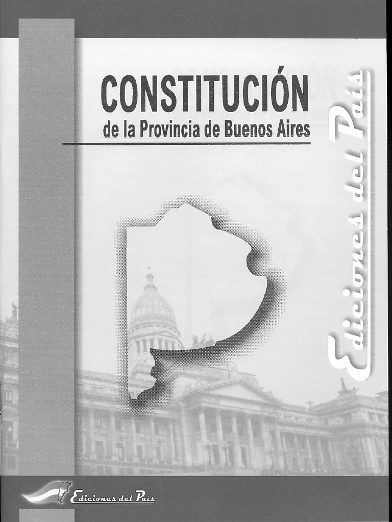 Constitucion de La Provincia de Buenos Aires (1) | PDF