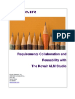 Requirements Collaborations and Reusability With Kovair ALM Studio