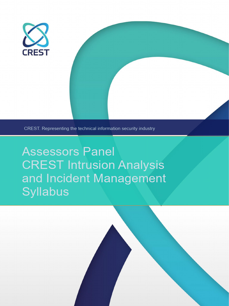 Crest Intrusion Analysis Incident Management Syllabus v2 | PDF