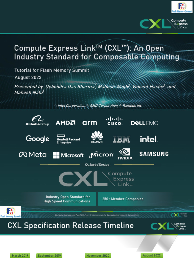 Cxl Fms 2023 Tutorial Final | PDF | Electronics | Computer Science