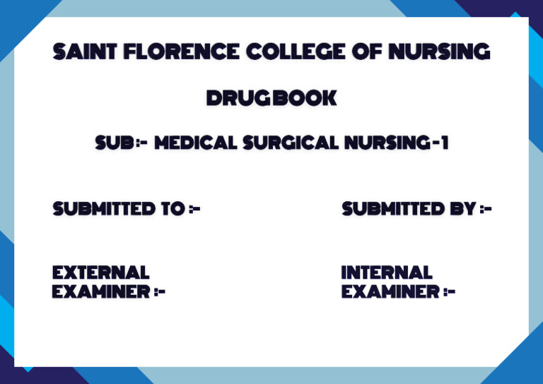 Internal Cover Msn Drug Book | PDF