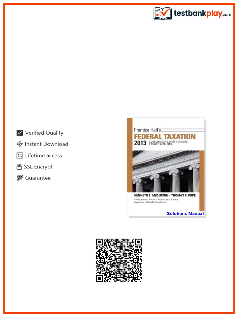Access Prentice Halls Federal Taxation 2013 Corporations Partnerships Estates and Trusts 26th ...