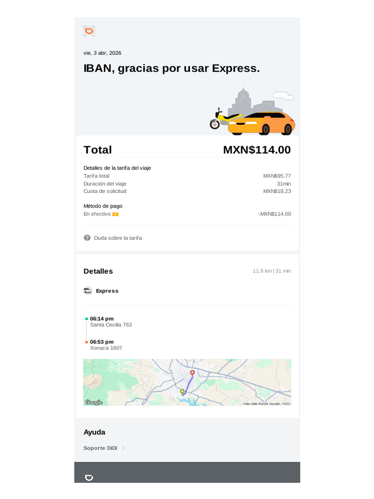 DiDi – Recibo - 2 | PDF