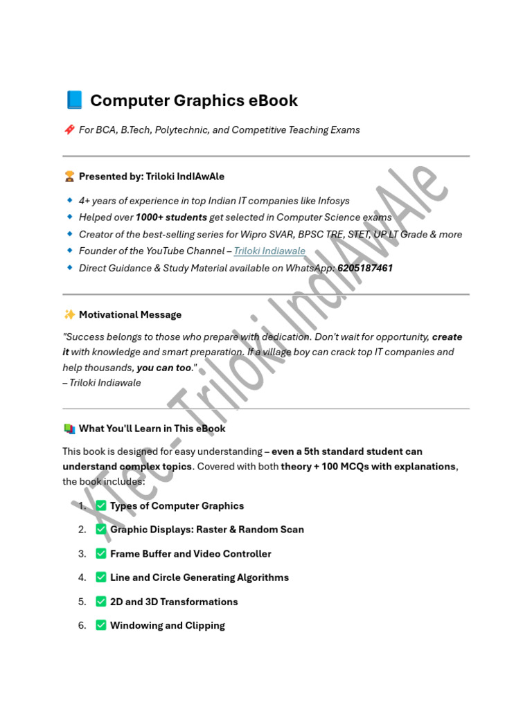 Computer_Graphics_Notes-2025-20-10-04-48-17 | PDF | 2 D Computer ...