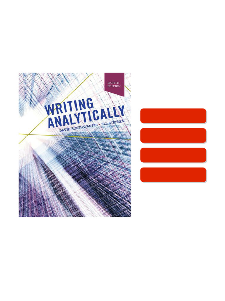 Writing Analytically 8th edition David Rosenwasser - digital copy | PDF | Essays
