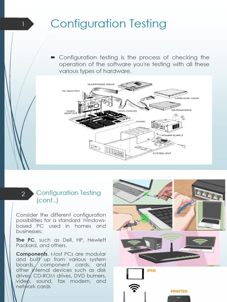 Lecture 6 Configuration Testing | PDF | Peripheral | Personal Computers