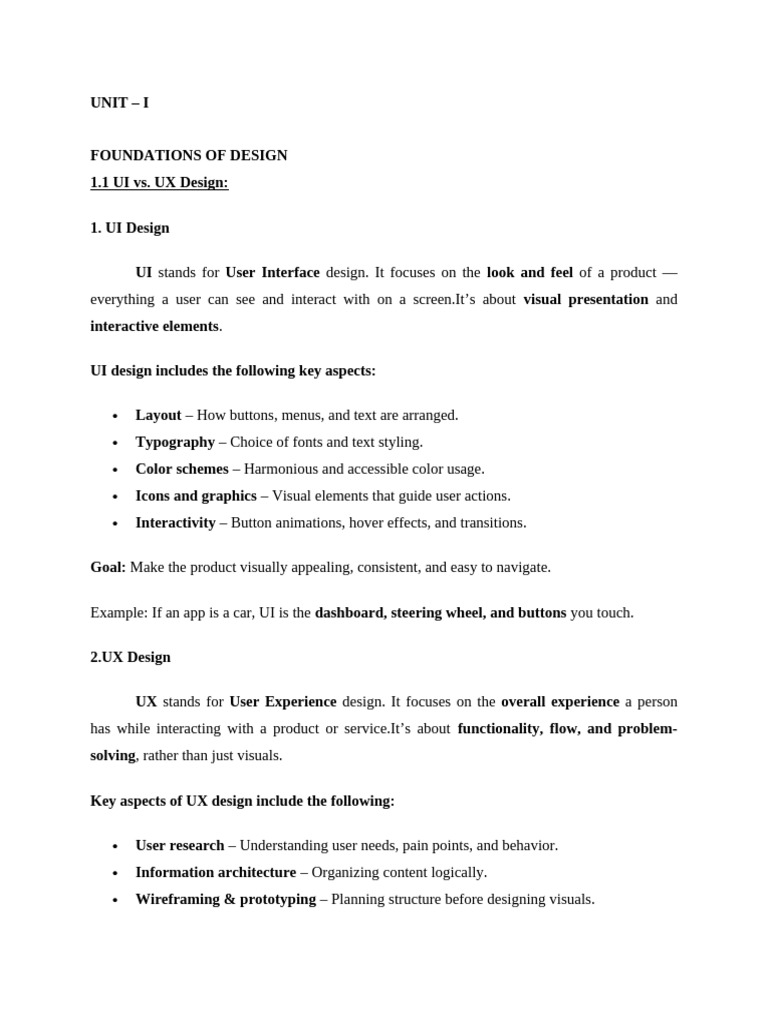 Ui and Ux Design Portion | PDF | User Interface Design | Usability