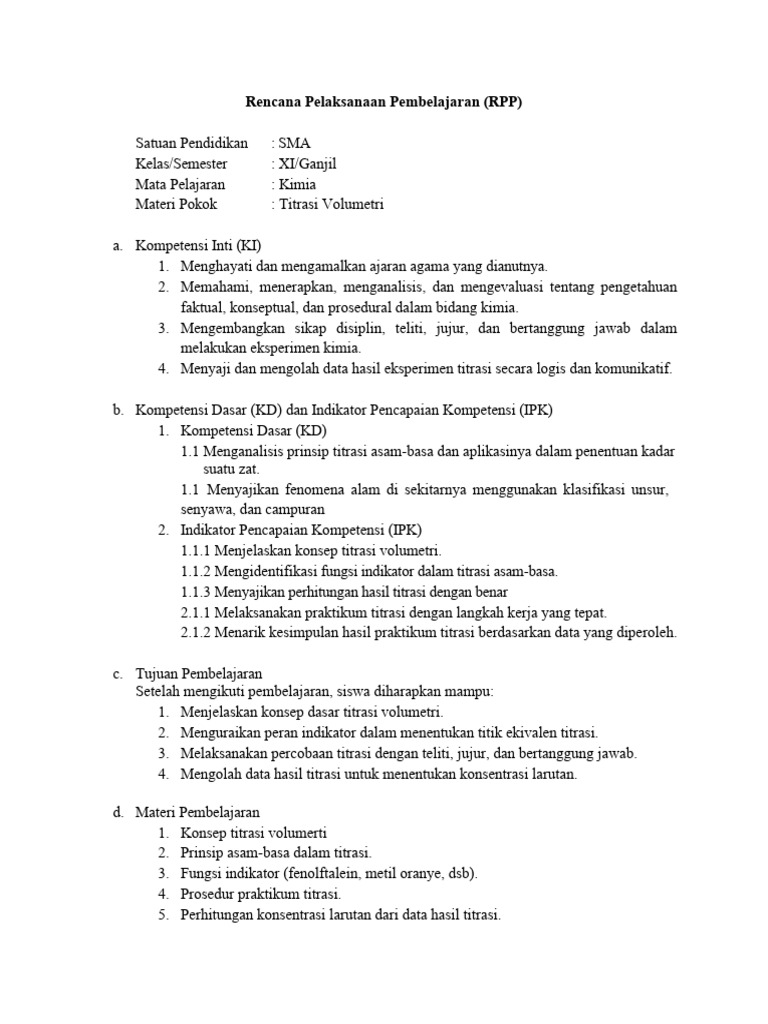 Contoh RPP Dengan TaRL | PDF