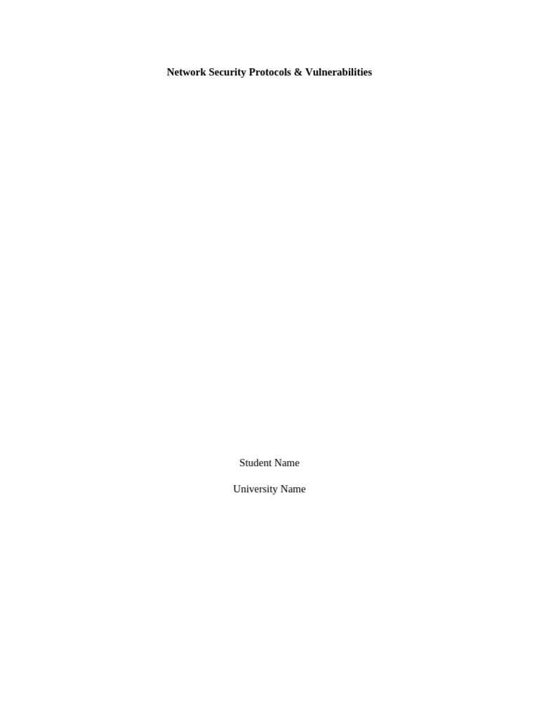 Network Security Protocols | PDF | Osi Model | Security