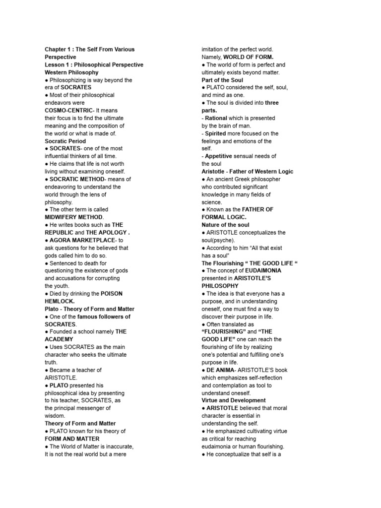 Understanding the Self - | PDF | Soul | Socrates