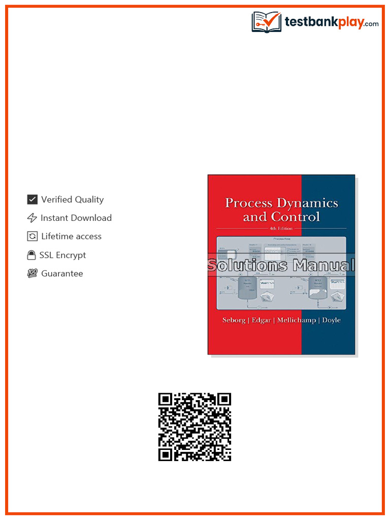 Process Dynamics and Control 4th Edition Seborg Solutions Manual ...
