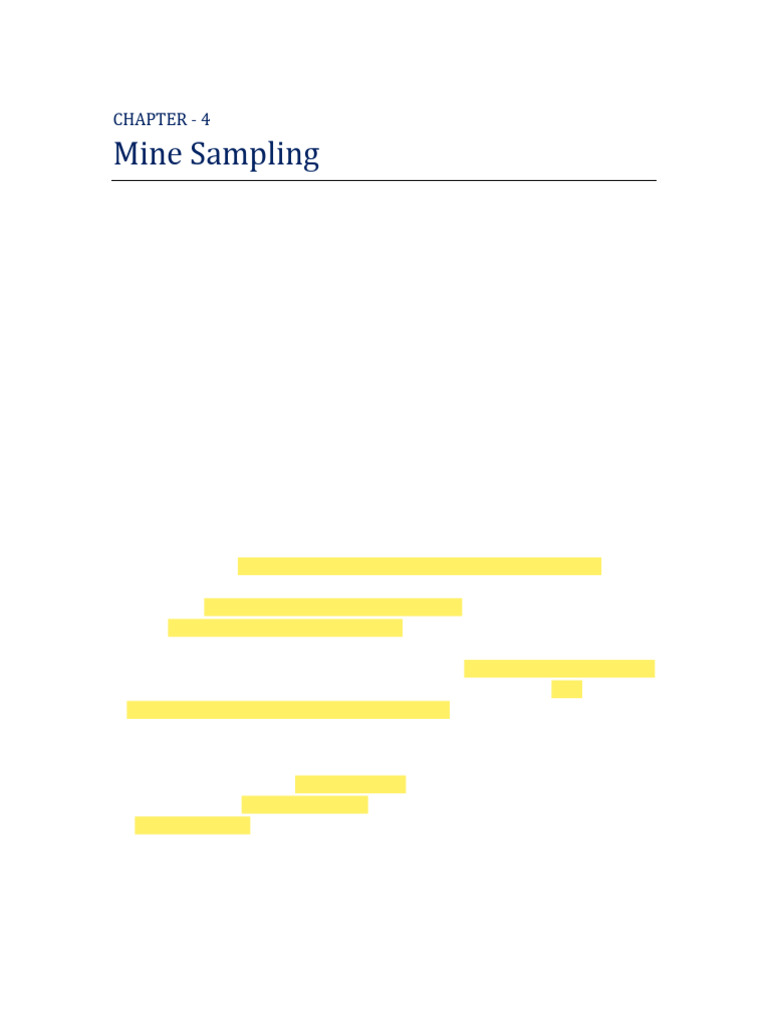 Mine Eco Note3 Mine Sampling | PDF | Estimator | Standard Deviation