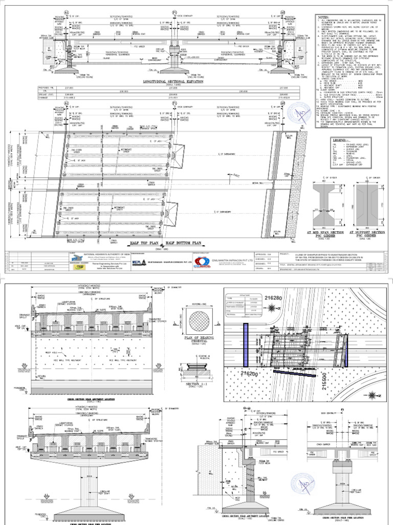 Flyover at Ch-215+500 Gad & Sup.& Sub Structure 17-02-2026 | PDF ...