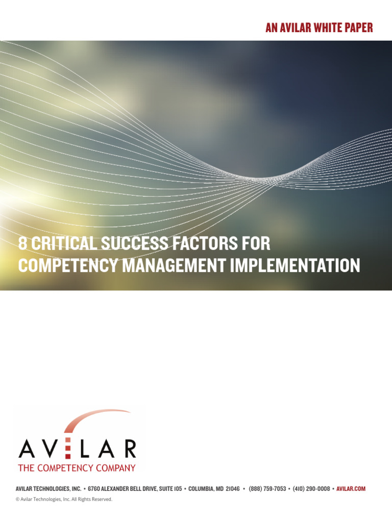 8 Critical Success Factors | PDF | Employment | Enterprise Resource ...