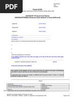 UCPR Form 40 Affidavit Template | PDF | Affidavit | Identity Document