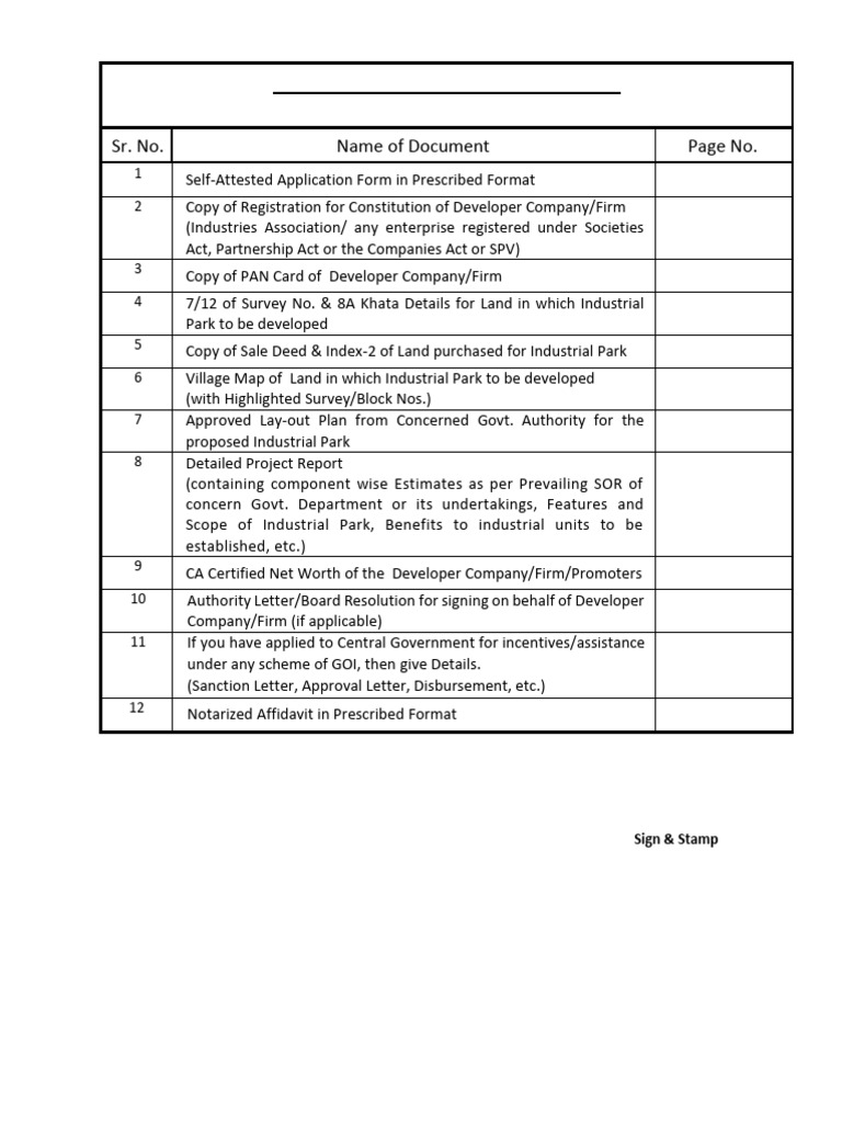 Checklist for Approval | PDF