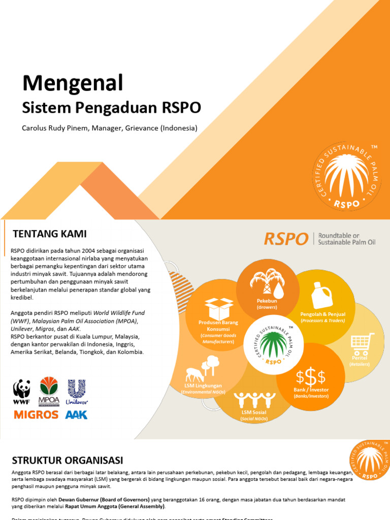 Mengenal Sistem Pengaduan & Banding RSPO (Updated Sep 2025) | PDF