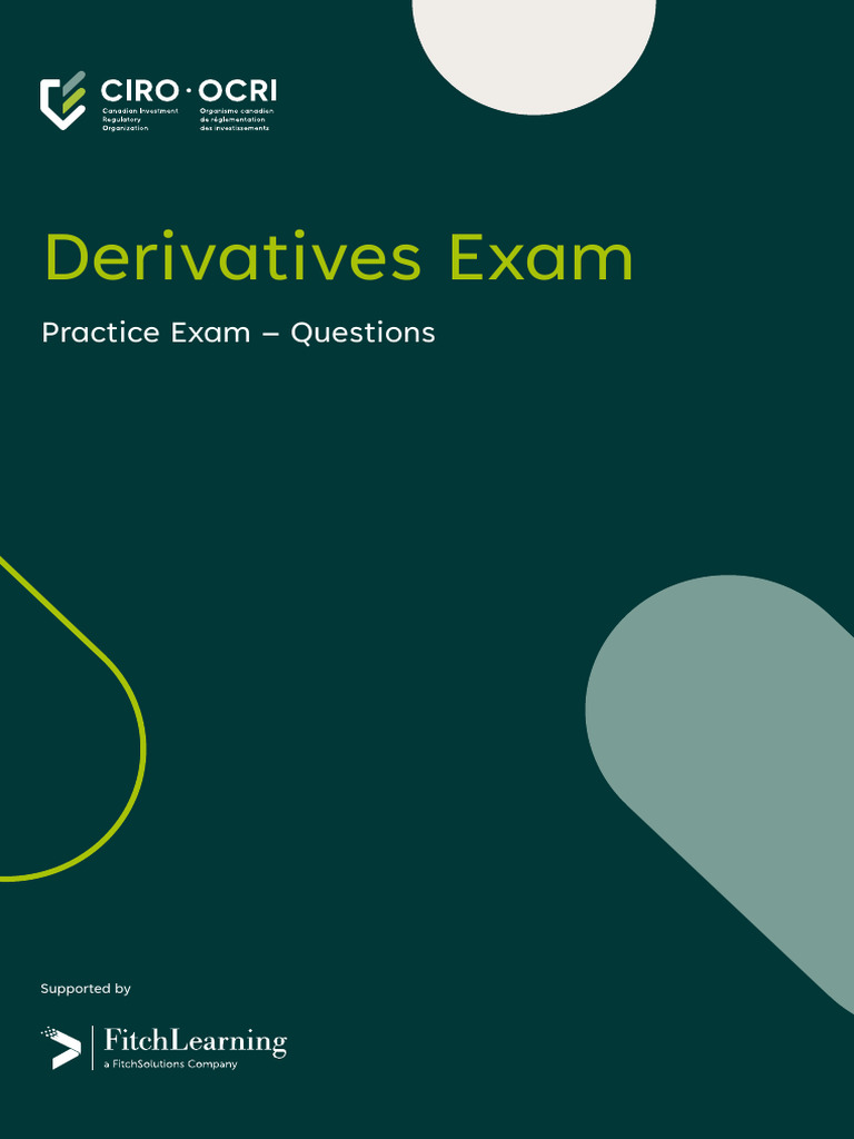 Derivatives Exam Practice Exam En | PDF | Futures Contract | Option ...