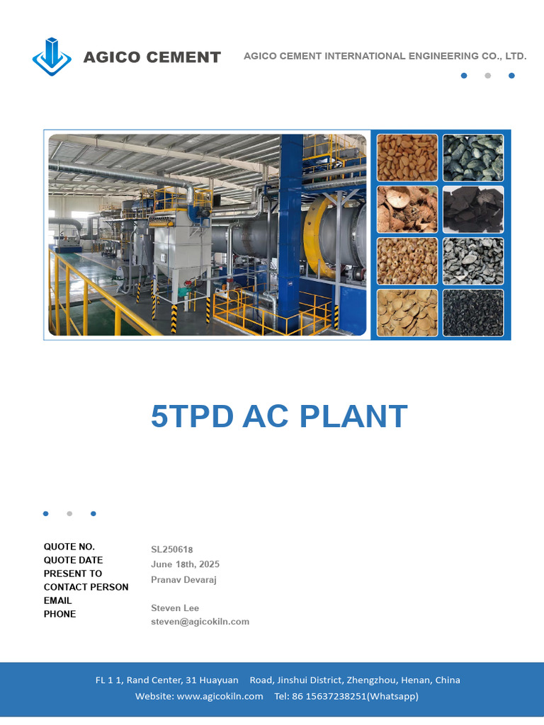 Agico Ac Plant | PDF | Refractory | Boiler
