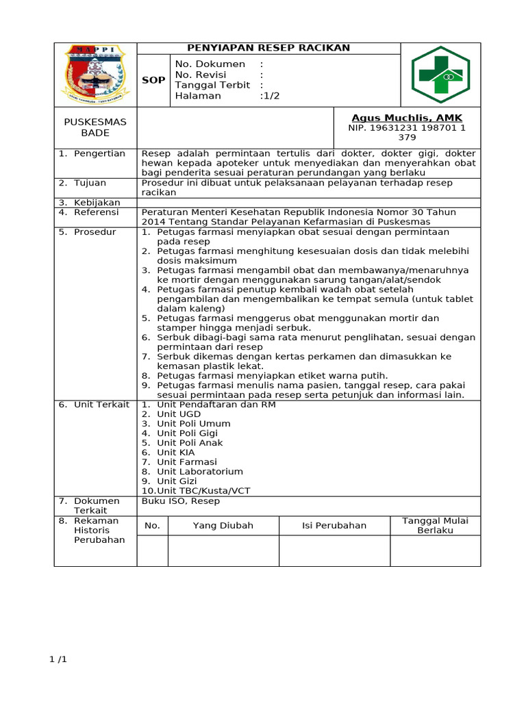6.a. Penyiapan Resep Racikan | PDF