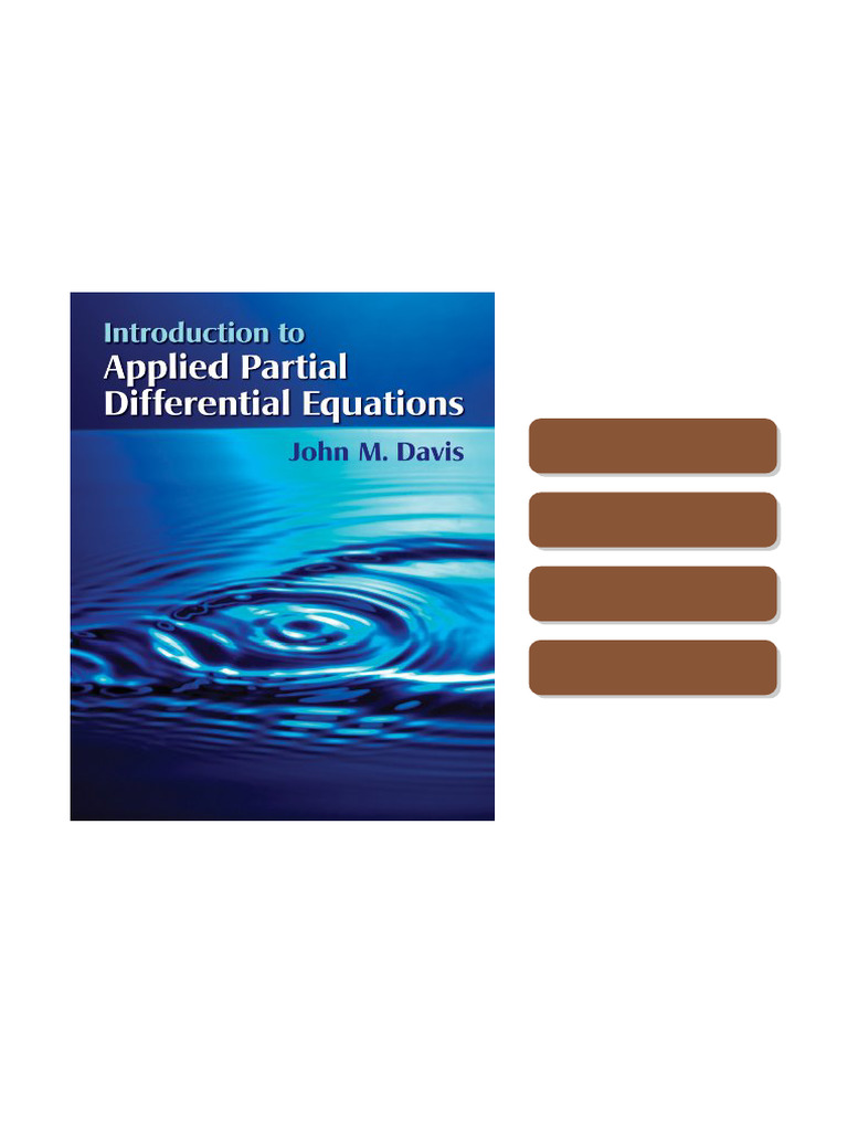 Introduction to Applied Partial Differential Equations First Edition ...