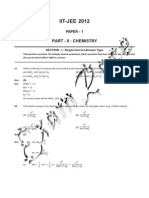 IIT Paper 1 Chemistry 2012